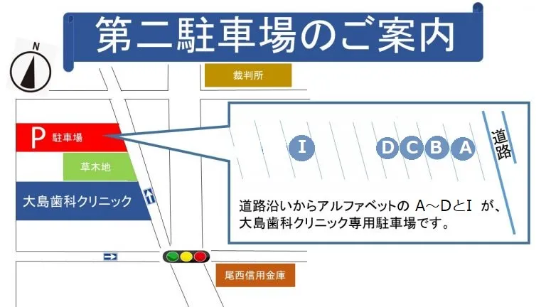 第二駐車場のご案内